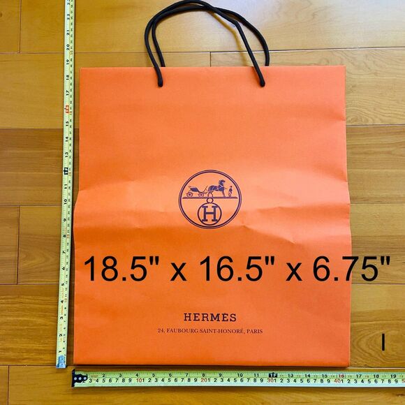 Hermes Paper Shopping Bag - large (18.5" x 16.5" x 6.75") [I] - Picture 1 of 5